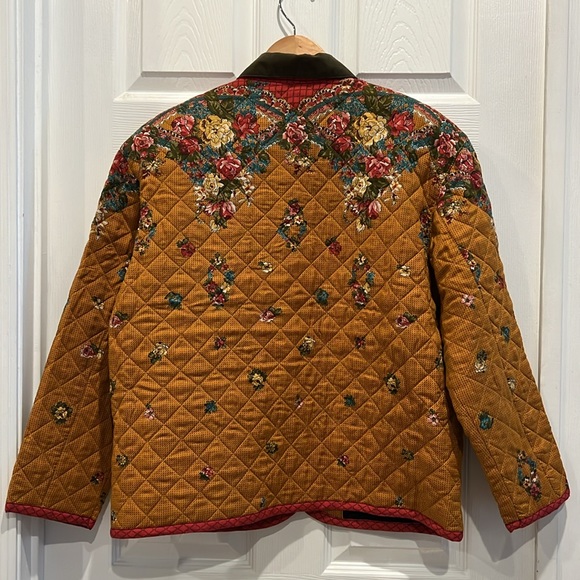 Vintage Like New Carole Little Cottagecore Floral Quilted Jacket - Picture 7 of 14